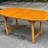 Clairitex 1970 folding garden table in solid wood 160x80cm