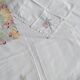Embroidered tablecloth and open fruit decoration - 12 assorted towels
