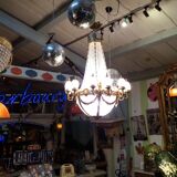 Large chandelier with grapevines