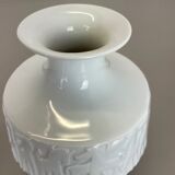 Set of 2 OP Art Biscuit Porcelain Vases by Edelstein Bavaria, Germany, 1970s