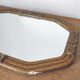 Octagonal art deco mirror 54x36cm