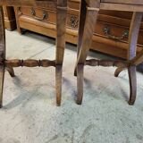 Small pair of light wood bedside bags