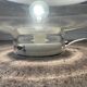 Roberto Pamio mushroom ceiling light for Leucos 1970s