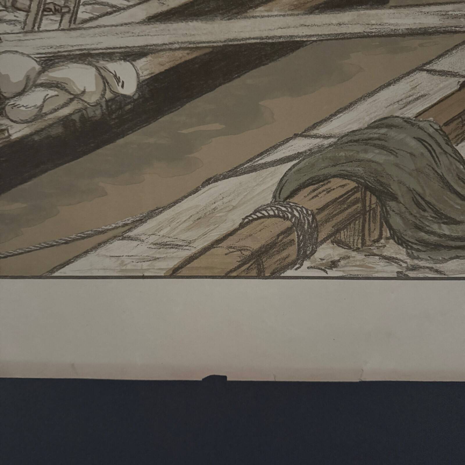 Lithograph by Henri Rivière Parisian Landscapes - Quai d'Austerlitz