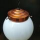 Opaline glass ball pendant lights