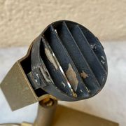 Halogen spot lamp solid brass modernist vintage design 70s