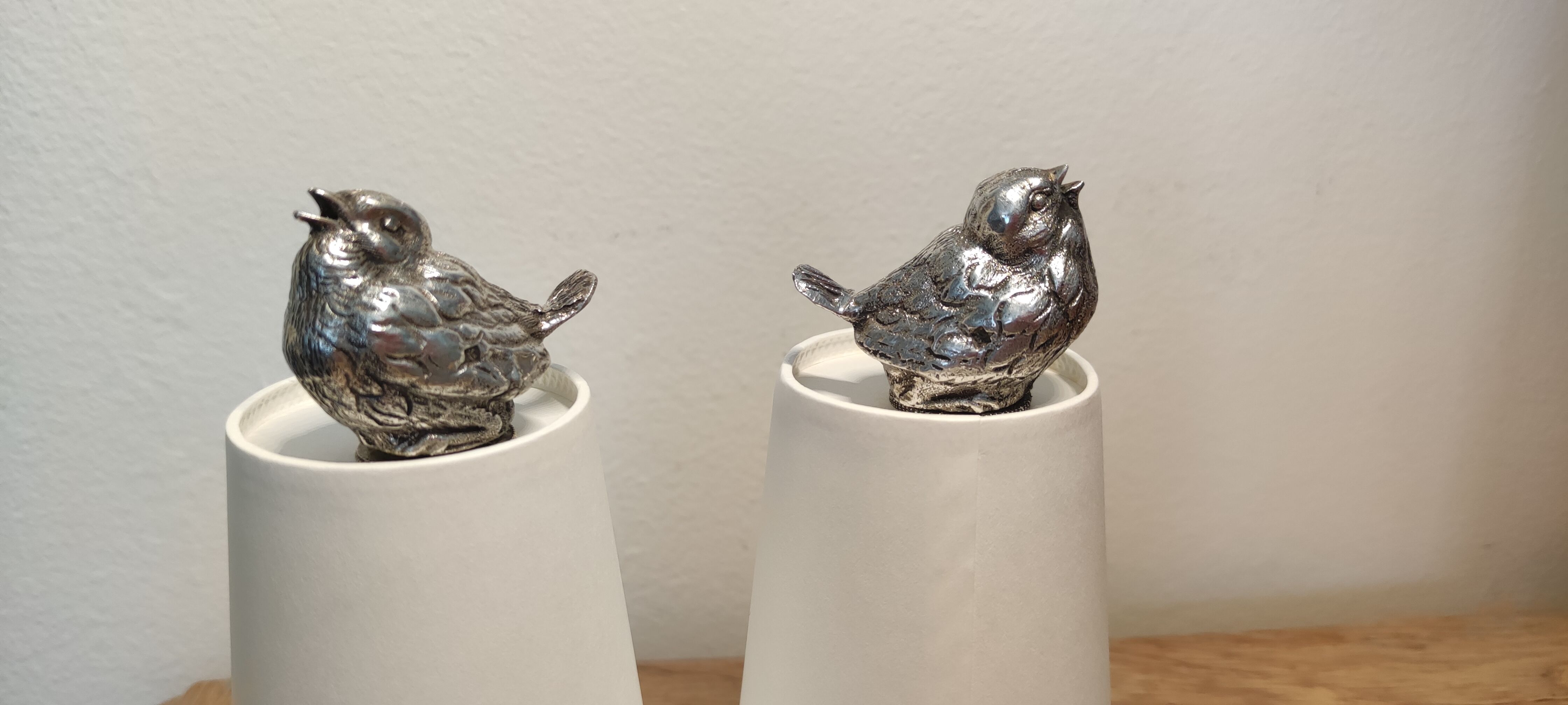 Salt and pepper silver birds