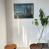 Oil painting on canvas Fourvière basilica