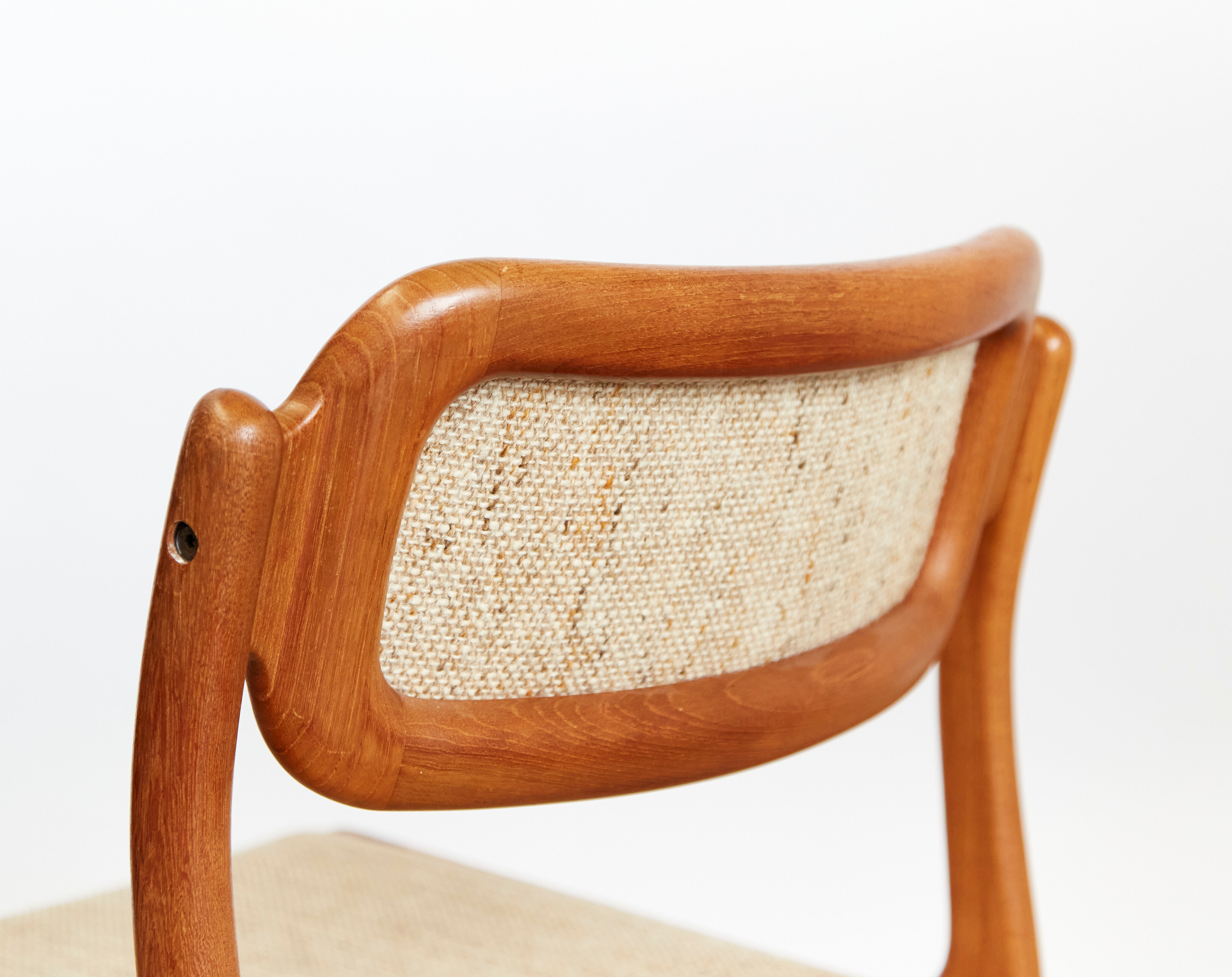 Johannes Andersen teak dining chairs for Uldum