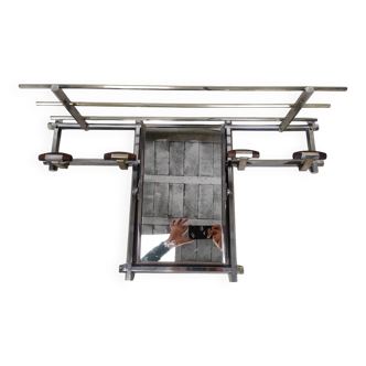 Art Deco chrome coat rack