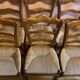 Série de 6 chaises paillées