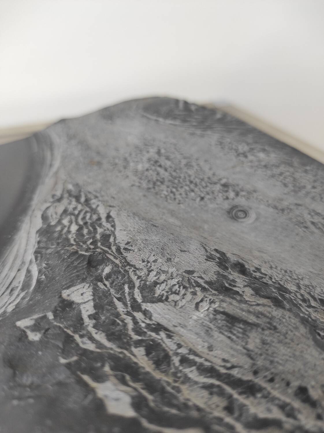 Black marble sculpture