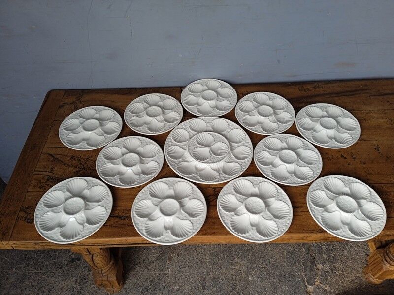 Chantilly shellfish slurry service, 12 plates