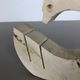 Modernist travertine marble swan figure by Fratelli Mannelli, Italy, 1970s
