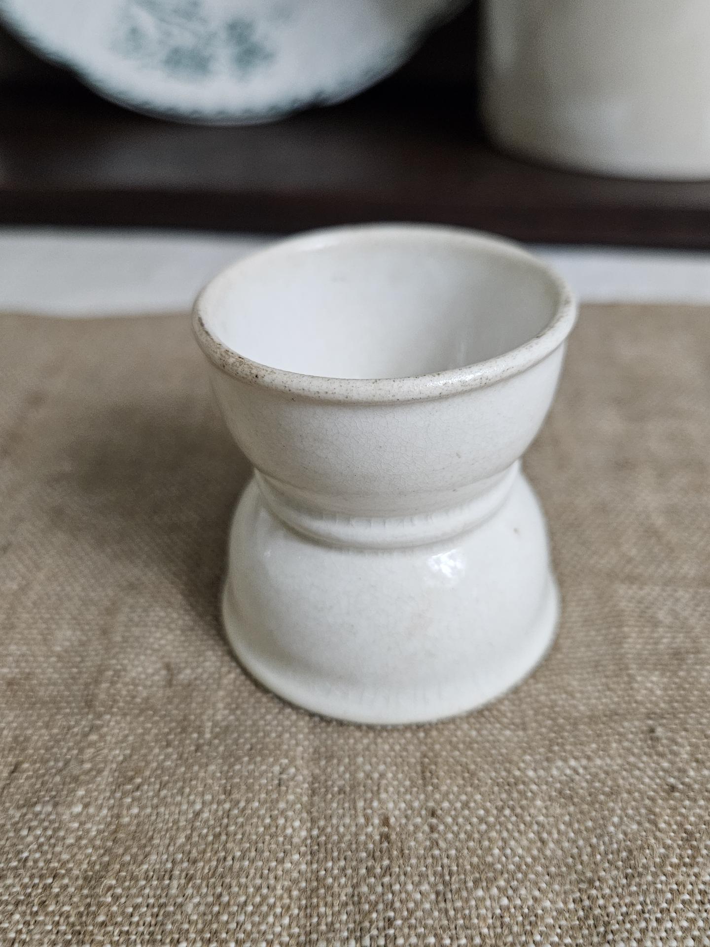 Antique ceramic egg cup