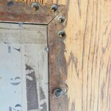 Antique gilded mirror 27x24cm