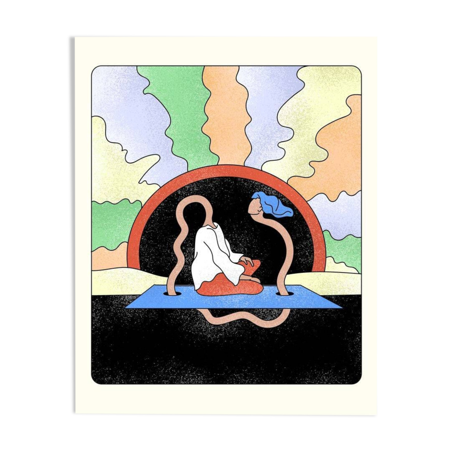 Fine Art print signed by the artist, Limited to 9 copies. Transcendental Meditation.