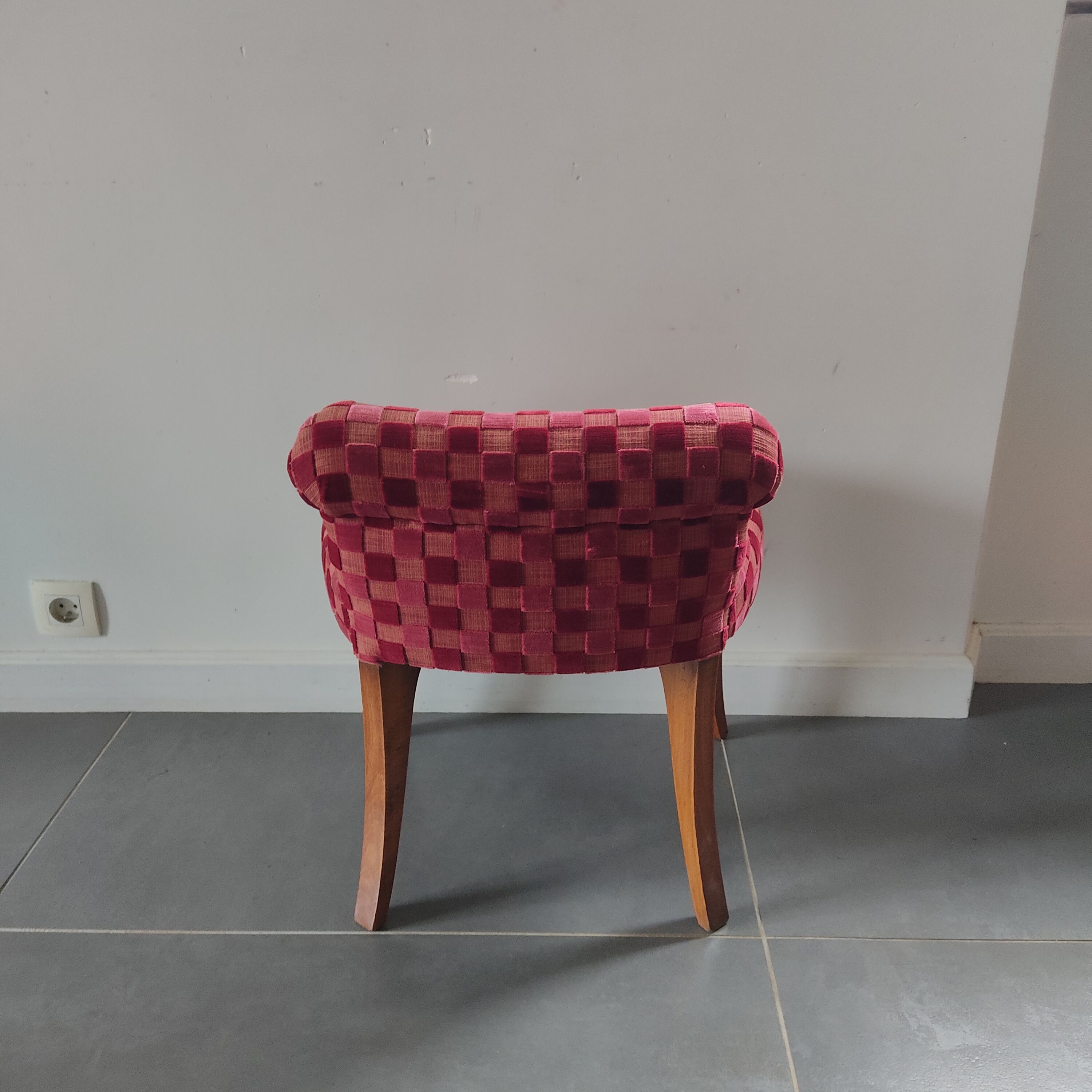 Velvet extra armchair