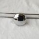 Chrome metal wall coat rack