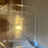 David Lange plexiglass CD storage column / tower