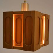 Suspension en pin architectural hexagonal, Suède, années 1970