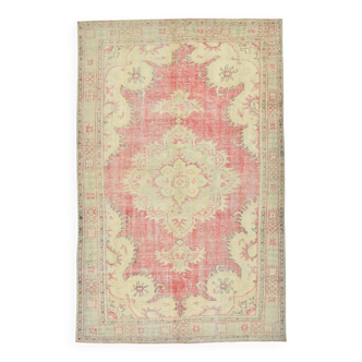 Tapis persan vintage pastel doux 6x9, 176x297 cm, SK 21097