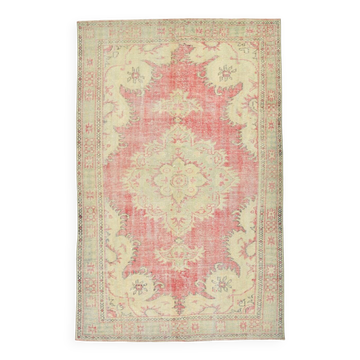 Tapis persan vintage pastel doux 6x9, 176x297 cm, SK 21097