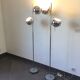 Eyeball floor lamp in chromed metal