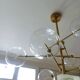 Suspension en laiton & verre Borosilicate " RD15 6 ARMS " design Schwung
