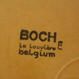 Lot 4 flat plates Boch la Louvière vintage 60