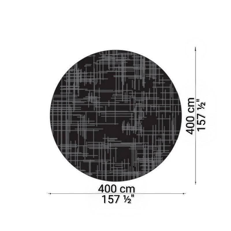 Istos dark gray round rug best price