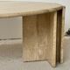 Travertine coffee table, Italian design of the 80s