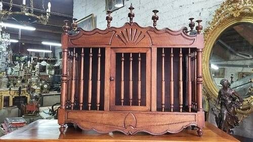 Panetiere ancienne en noyer du xix ème siecle