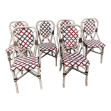 Rattan bistro chairs