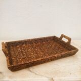 Woven rattan tray