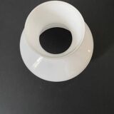 White opaline lampshade. Shiny appearance.