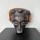 Black and orange tribal mask