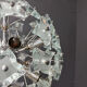 Mid-century glass sputnik chandelier, 1970s