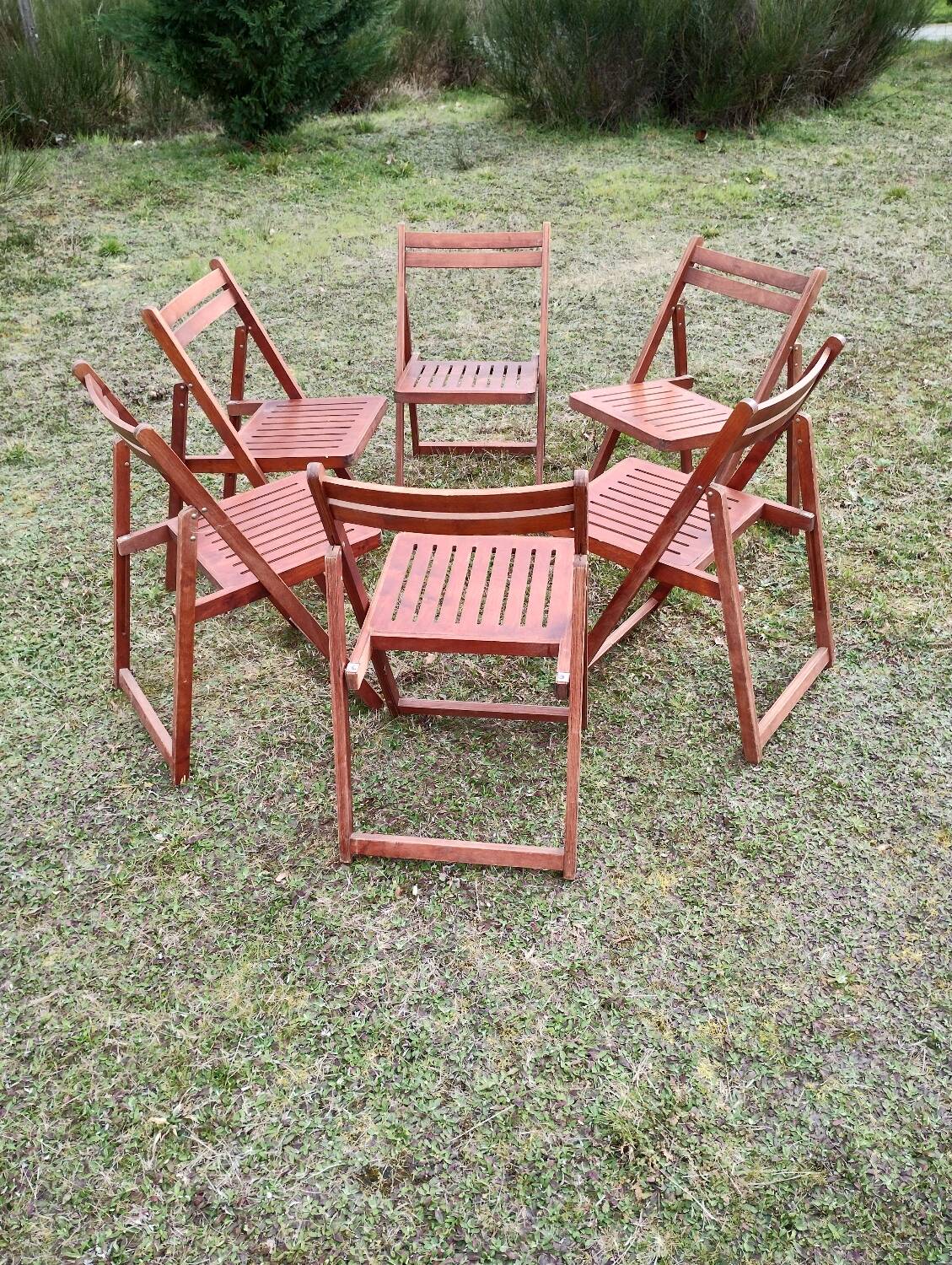 Vintage folding chairs