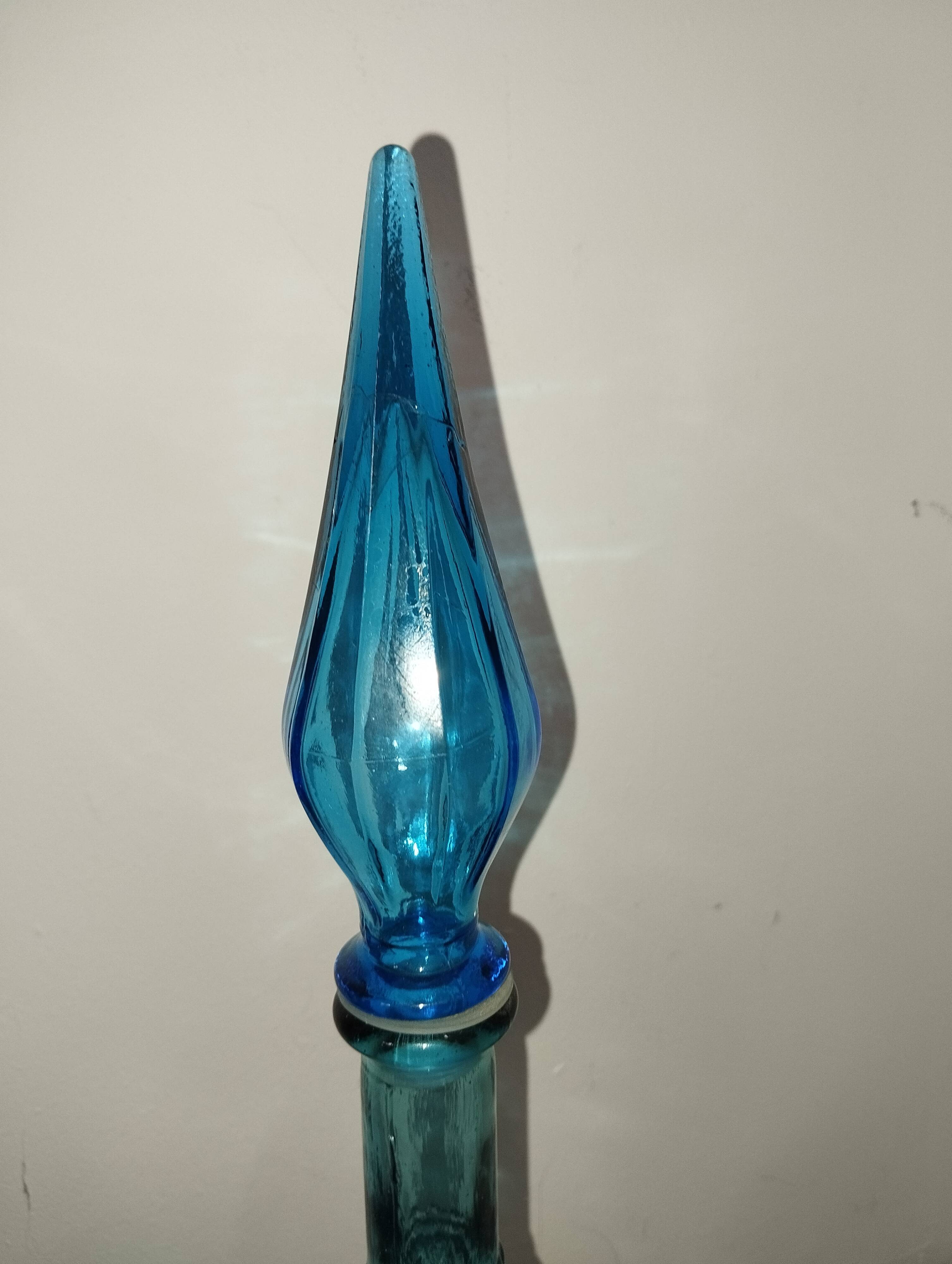 Italian blown glass bottle