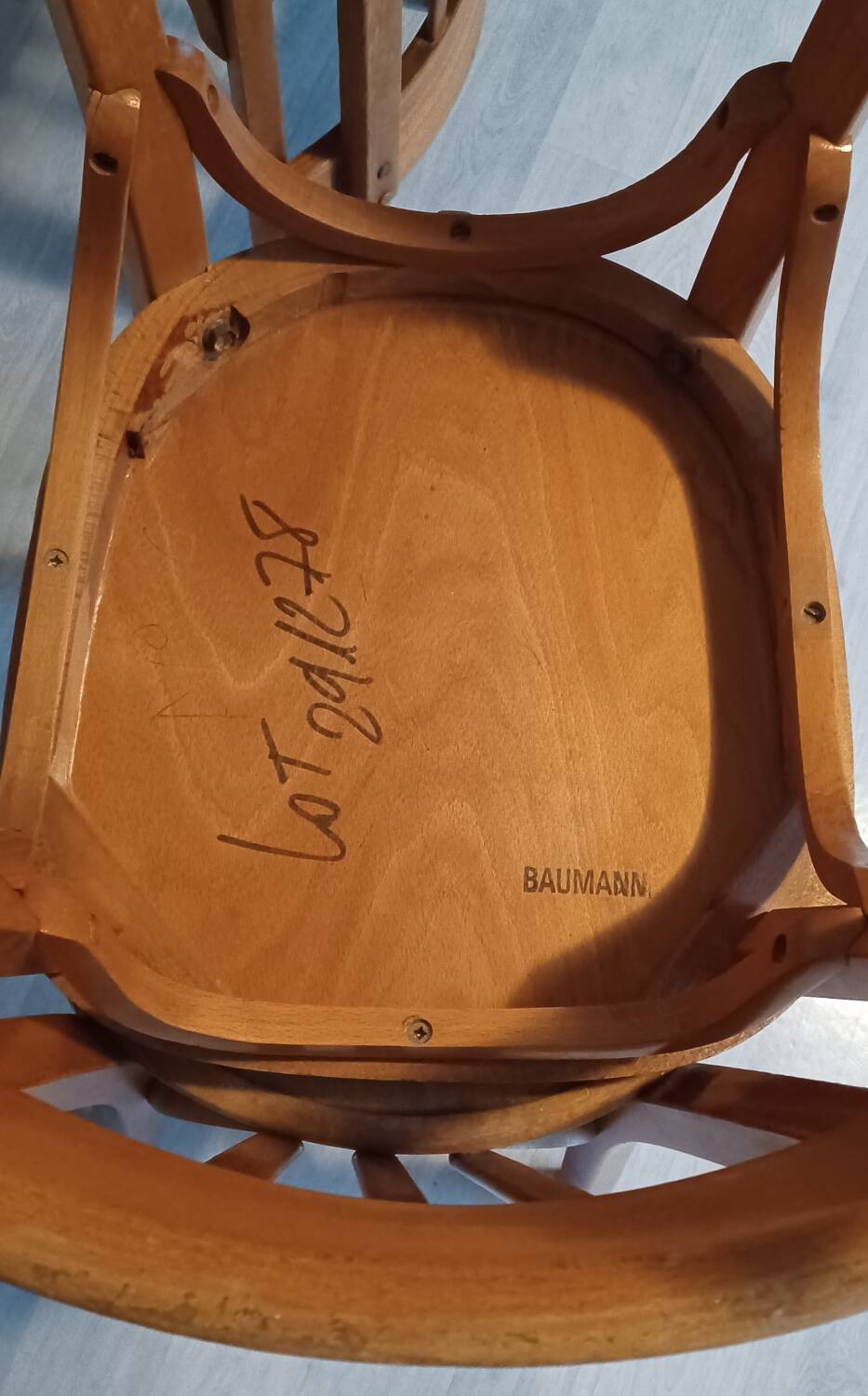 Set of 4 Baumann bistro chairs