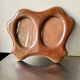 art nouveau  antique wooden double picture frame