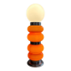 Vintage orange glass lamp – attributed to Carlo Nason, 1970s
