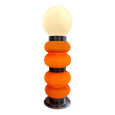 Vintage orange glass lamp – attributed to Carlo Nason, 1970s