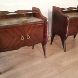 1950s Rosewood Nightstands, Mid Century Designer Nightstand