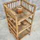 Vintage bamboo rack etagere