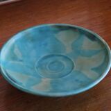Empty pocket in blue enamelled stoneware