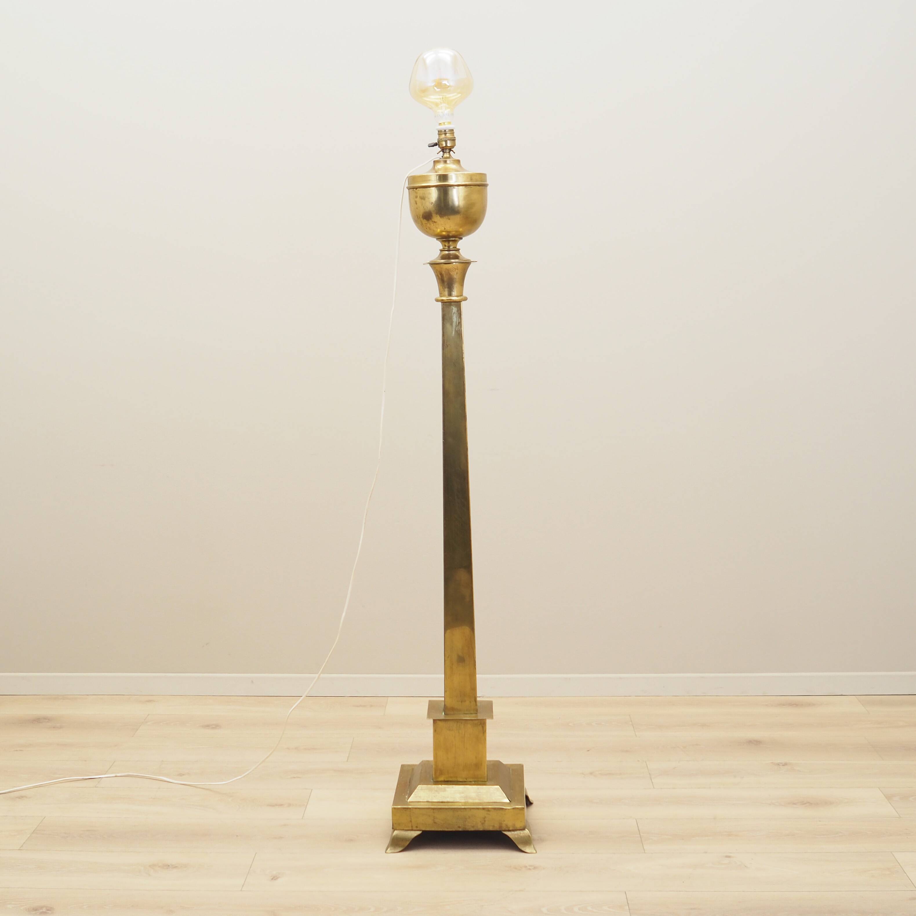Brass lamp, Danish design, 1960s, production: Denmark