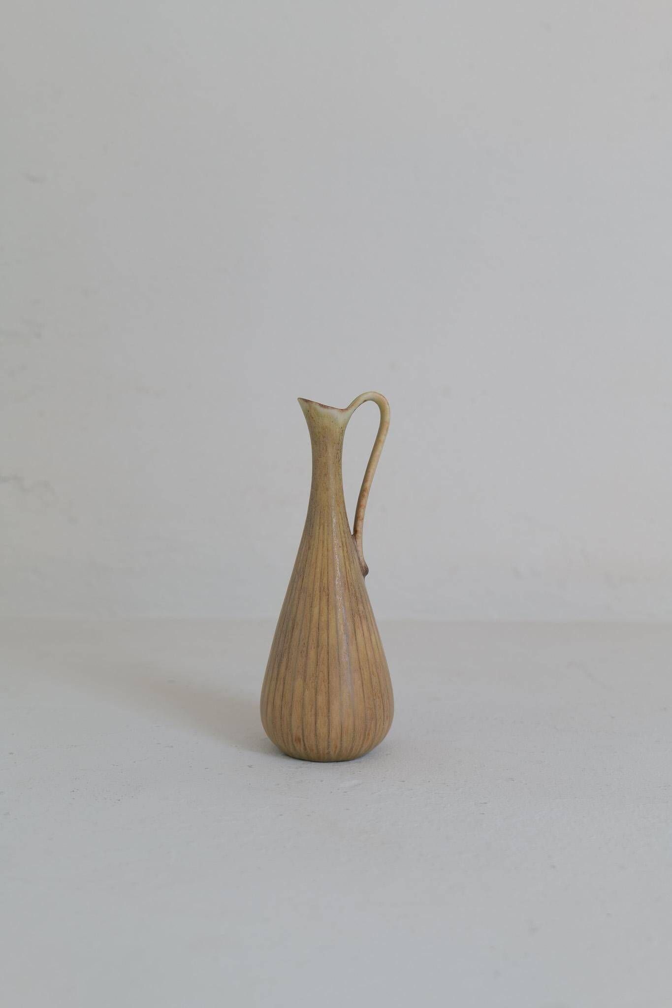 Collection of 3 ceramic vases by Gunnar Nylund Rörstrand Sweden, 1950s.