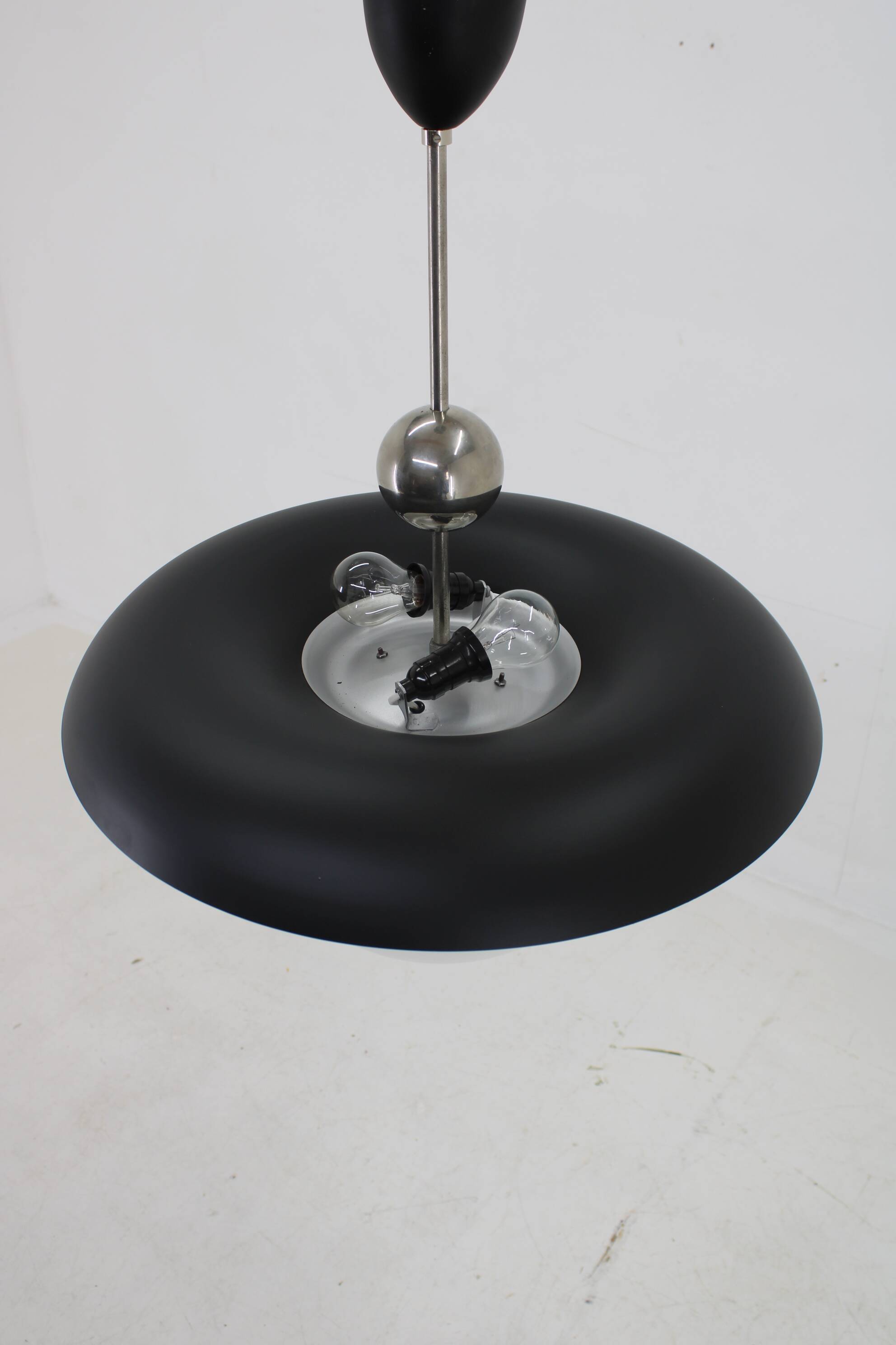 1930s Bauhaus Chandelier by Anyz, Czechoslovakia